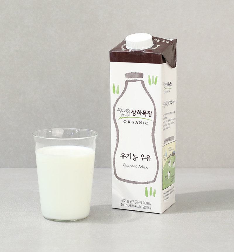 상하목장 후레쉬팩 유기농우유 900ml (소비기한 24/04/29)