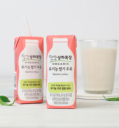 상하목장 유기농 딸기우유 125mlx4팩