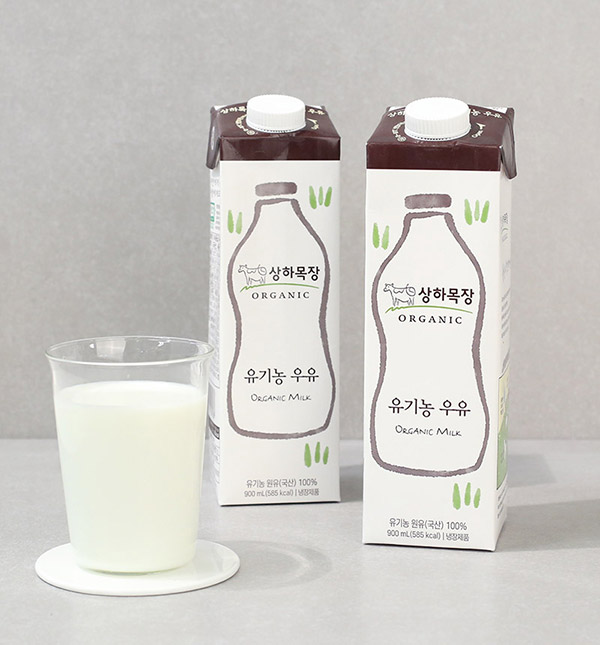 상하목장 후레쉬팩 유기농우유 (900ml*2팩) 정기배송