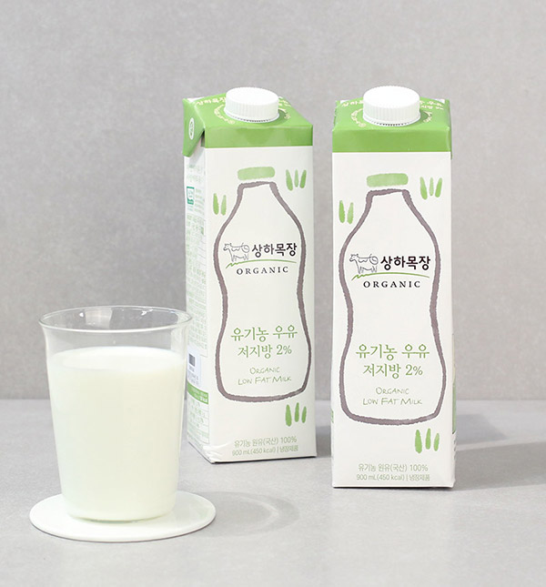상하목장 후레쉬팩 저지방 유기농우유 (900ml*2팩) 정기배송