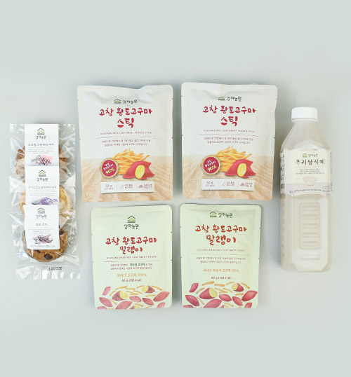 상하농원 쿠키 3종+황토고구마 말랭이+고구마 스틱+우리쌀 식혜 정기배송