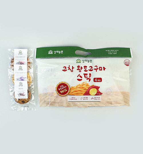 상하농원 쿠키 3종+황토고구마 스틱(번들) 정기배송