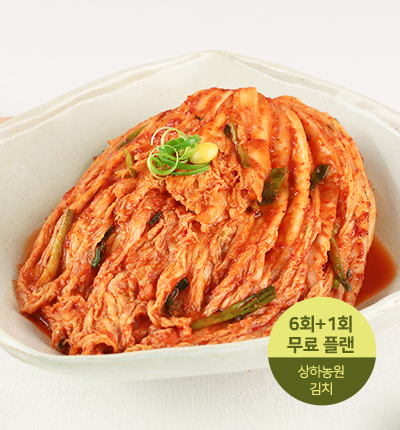 [월1회배송] 상하농원 포기김치 3kg (총 6회분 일괄 결제)