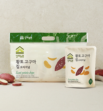[식혜 500ml 증정] 상하농원 황토 고구마칩 오리지널 40g*4입(번들)