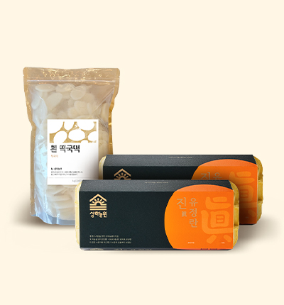 [구정특가] 떡국떡1kg+진유정란 10구*2 PK