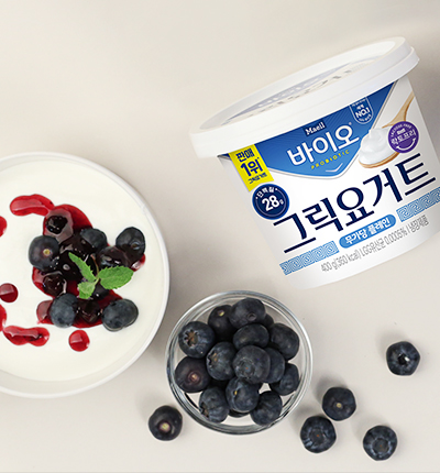 [매주2팩 총4회] 고창 블루베리100g*2팩 + 바이오그릭요거트 400g