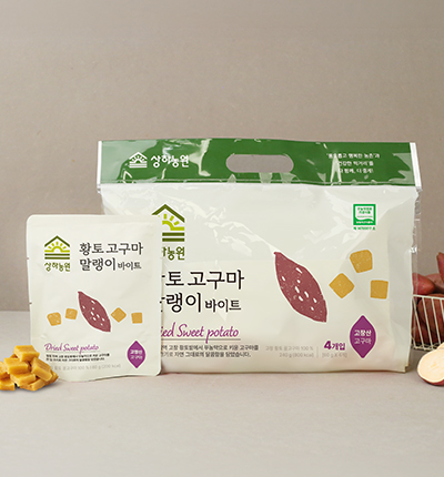 상하농원 황토고구마 말랭이 바이트 60g*4입(번들)