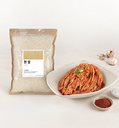 [추석기획전] 포기김치3kg, 수광쌀2kg