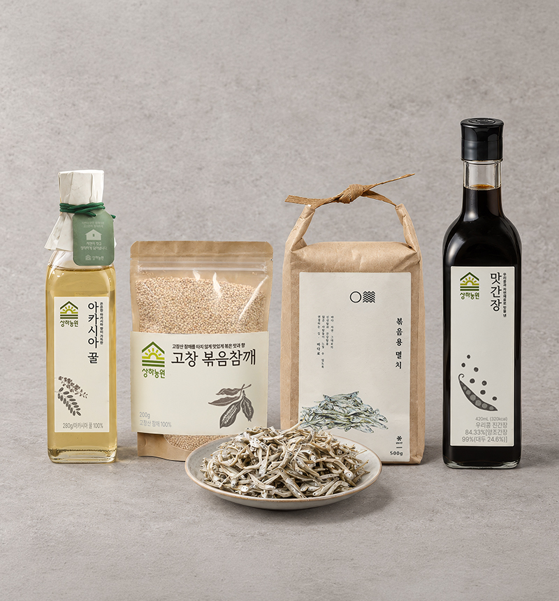 완도 햇멸치+맛간장+아카시아꿀+참깨